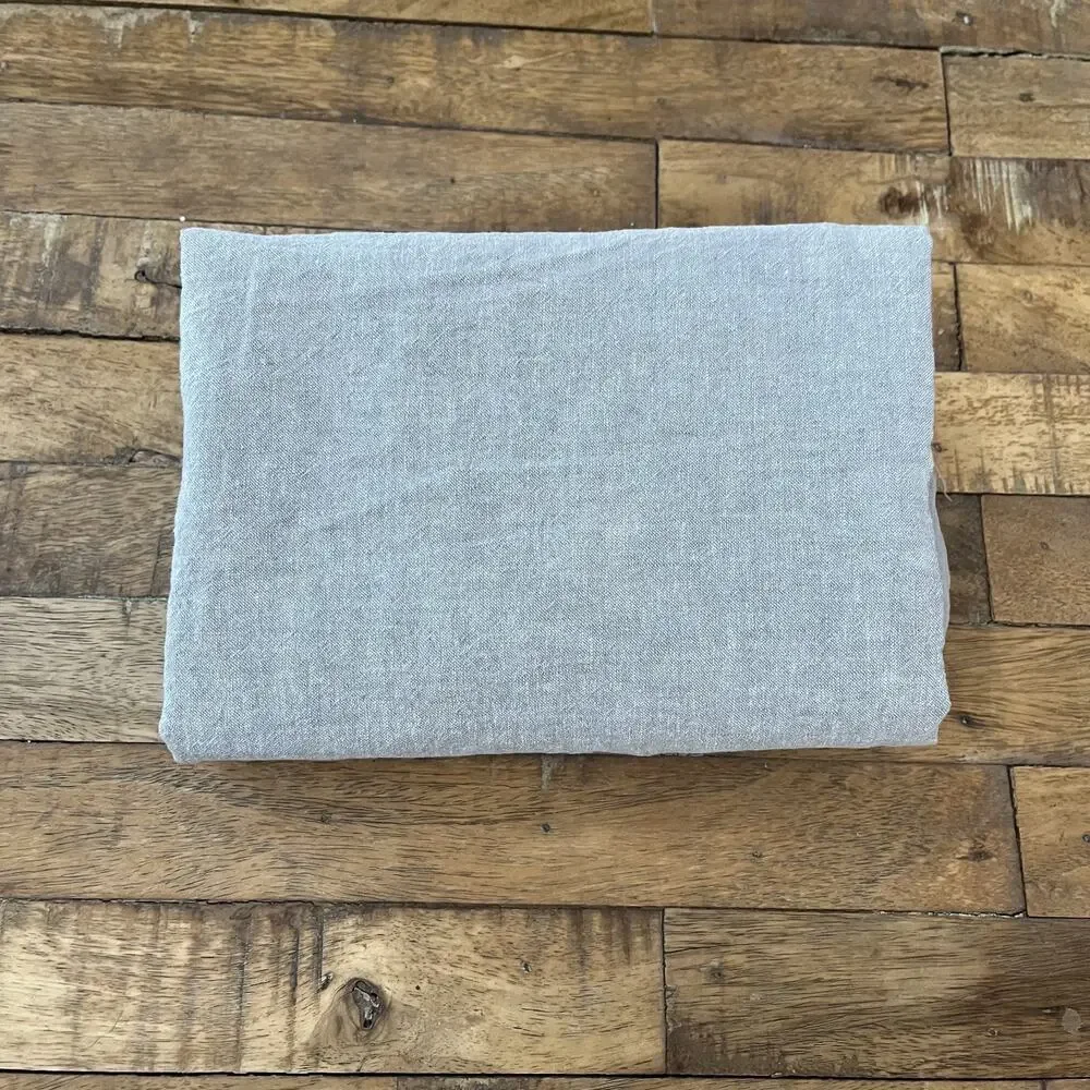 Magnolia Hearth & Hand Linen Blend King Pillowcase Pair Solid Heather Gray